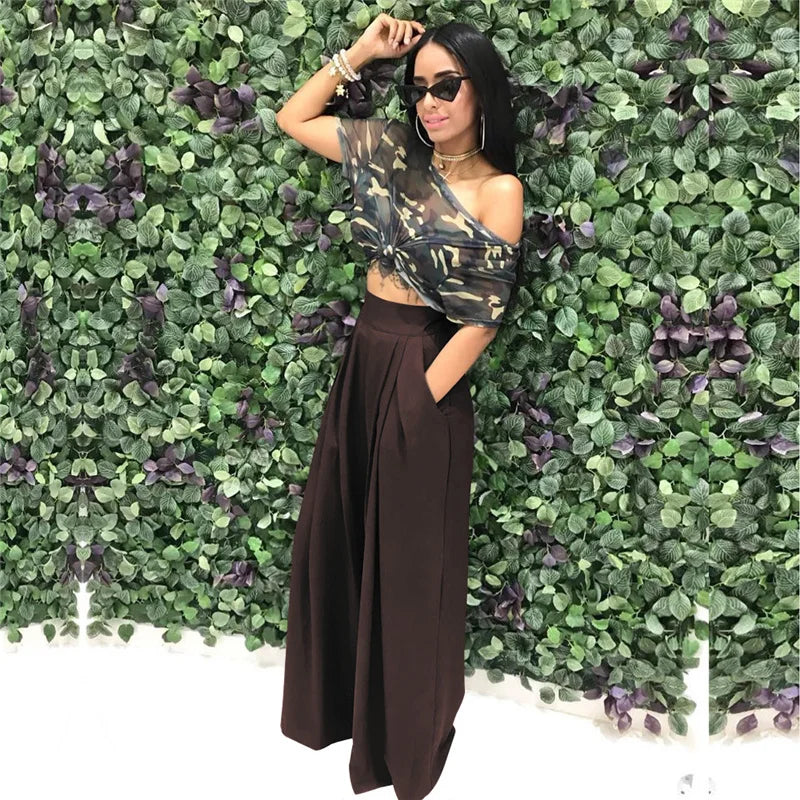 Calça Pantalona Palazzo