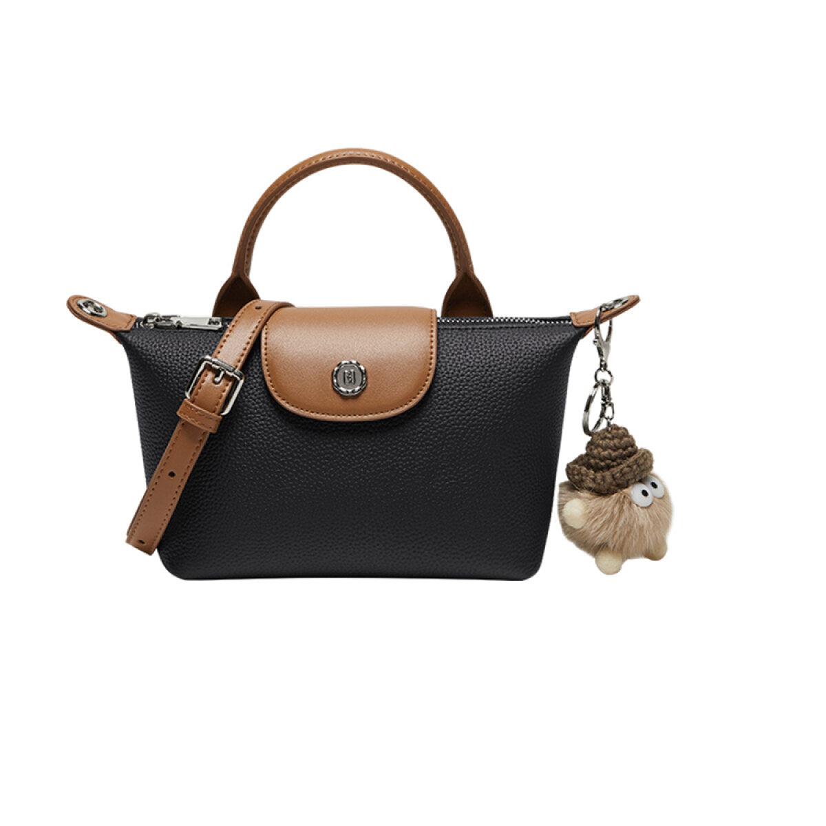 Bolsa de couro com alça superior Amelia