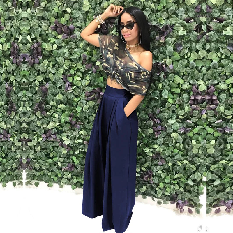 Calça Pantalona Palazzo