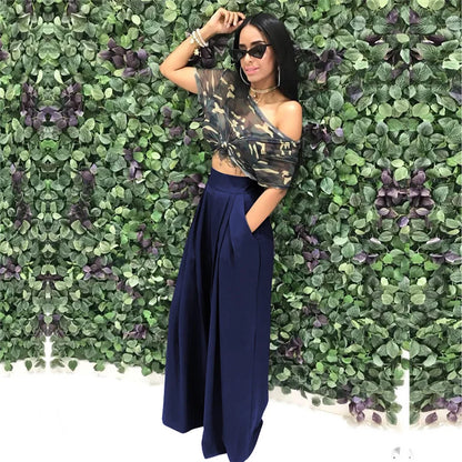 Calça Pantalona Palazzo