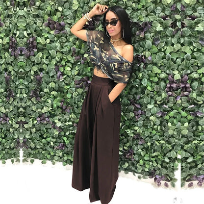 Calça Pantalona Palazzo