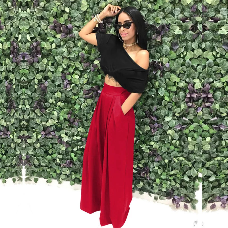 Calça Pantalona Palazzo