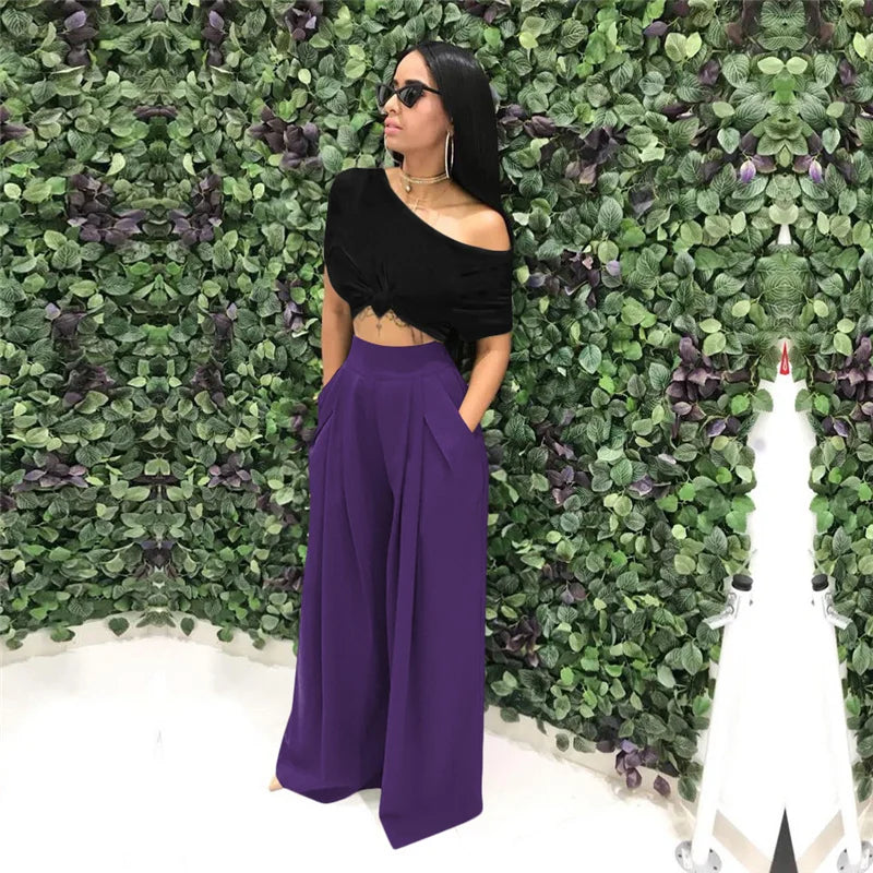 Calça Pantalona Palazzo