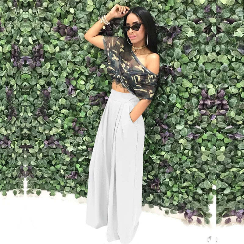 Calça Pantalona Palazzo