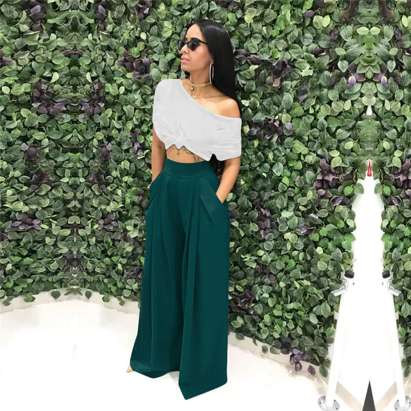 Calça Pantalona Palazzo