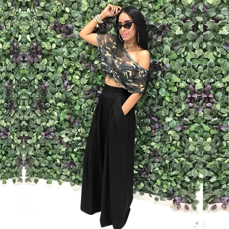 Calça Pantalona Palazzo