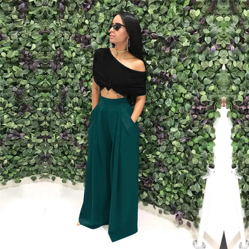 Calça Pantalona Palazzo