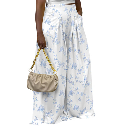 Calça pantalona Palazzo