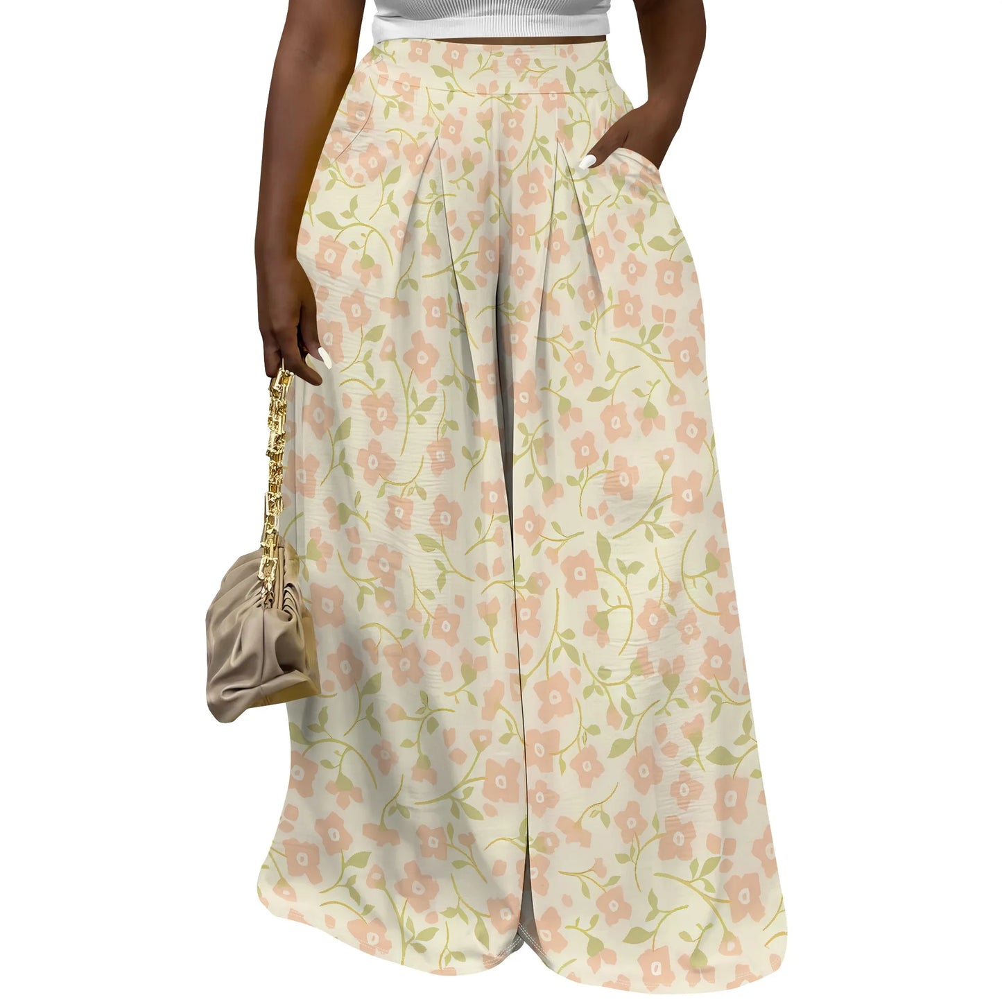 Calça pantalona Palazzo