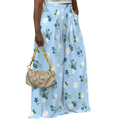 Calça pantalona Palazzo