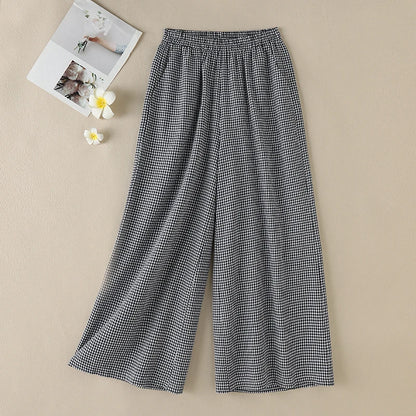 Calça Pantalona Xadrez ZAMZEA