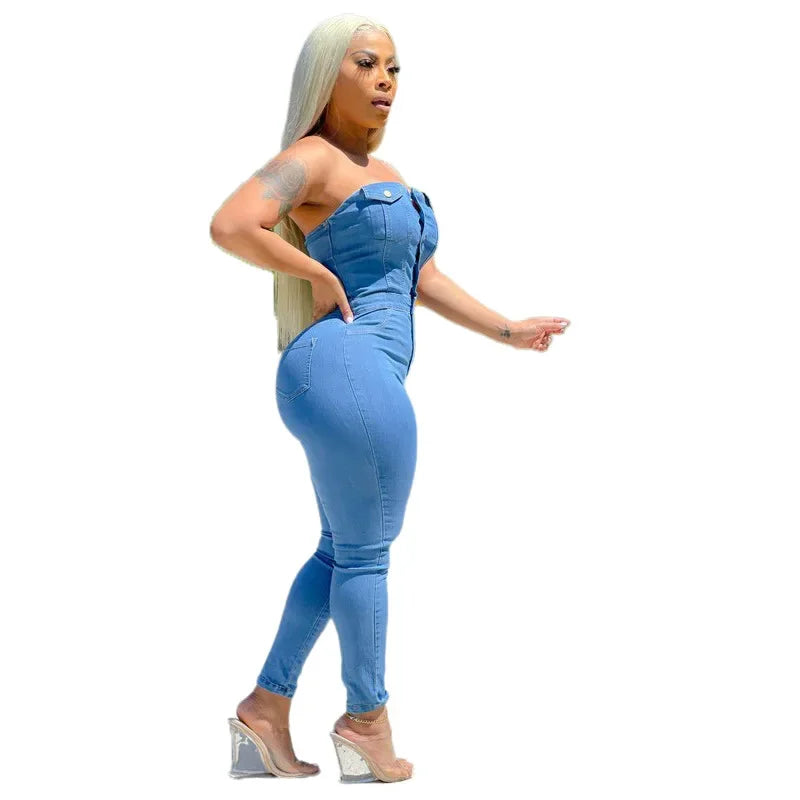 Macacão jeans LoveBody