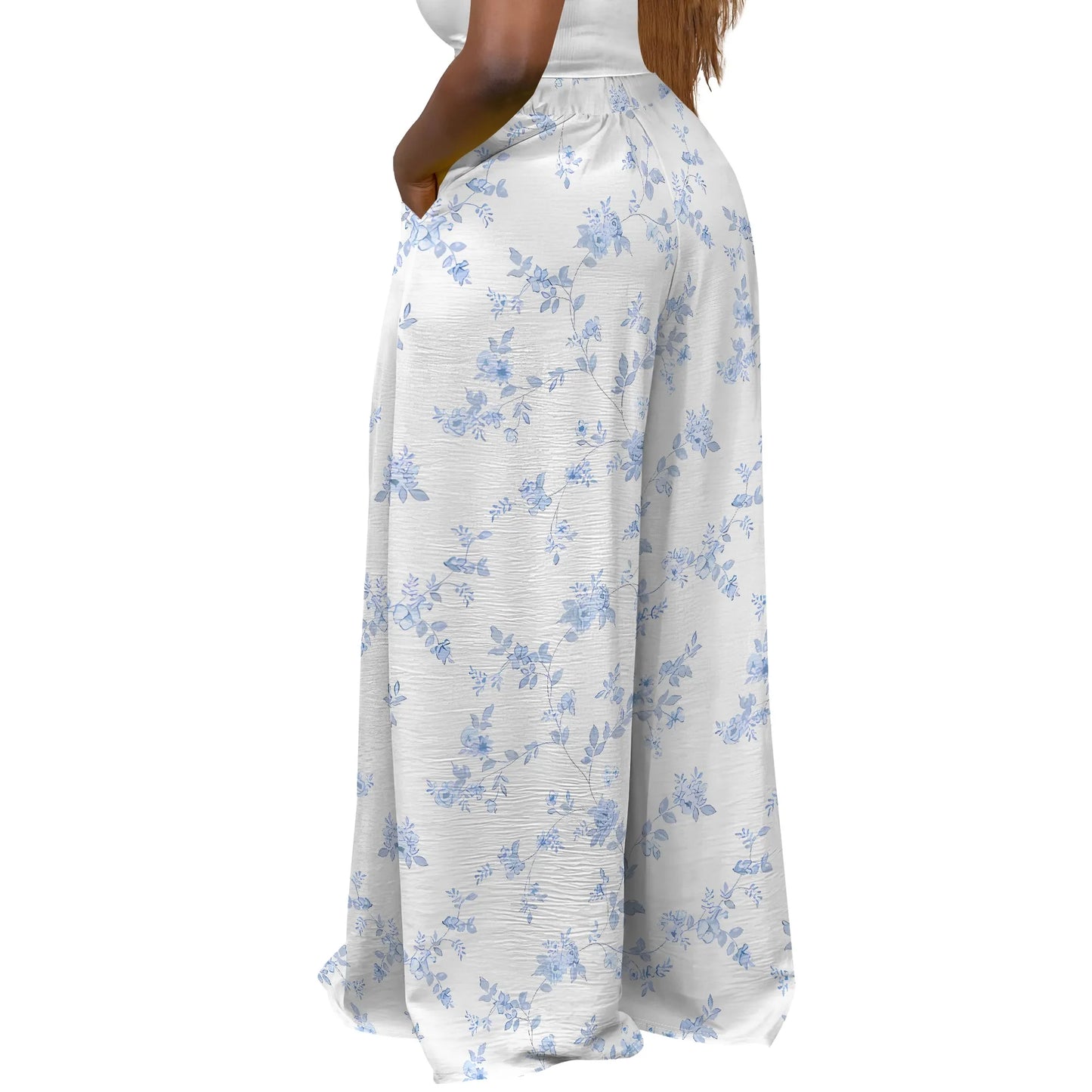 Calça pantalona Palazzo