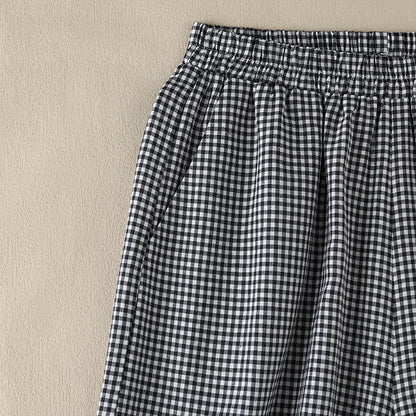 Calça Pantalona Xadrez ZAMZEA