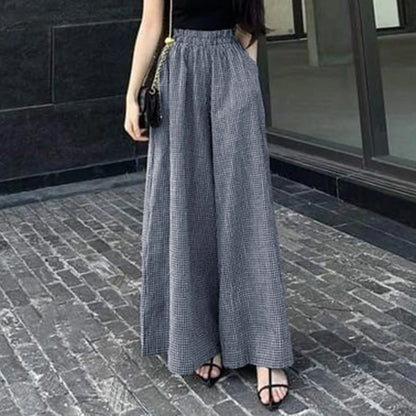 Calça Pantalona Xadrez ZAMZEA