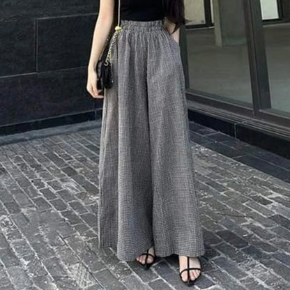 Calça Pantalona Xadrez ZAMZEA