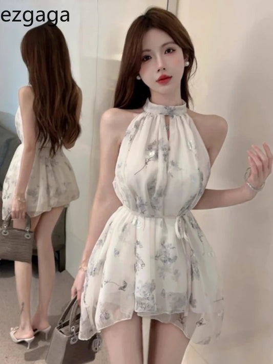 Ezgaga-Mini vestido feminino