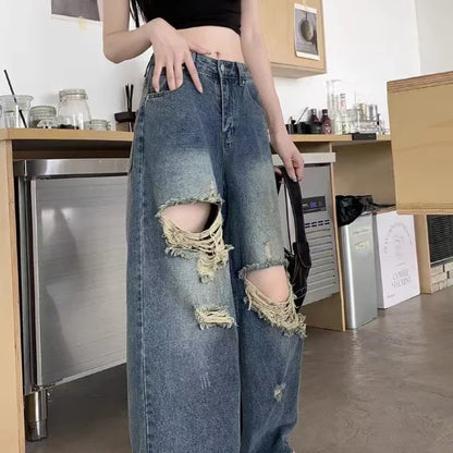 Calça Jeans Pantalona Vintage