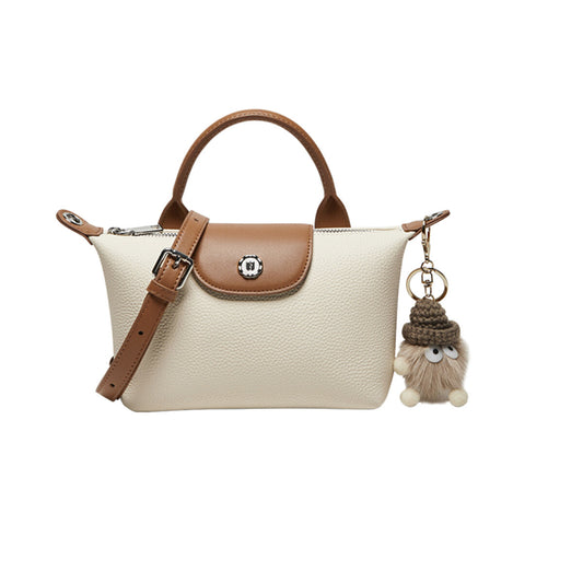 Bolsa de couro com alça superior Amelia